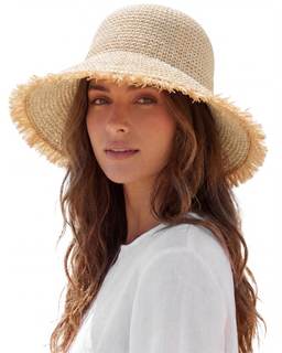 Beach Hats for Women - Straw Bucket Hats for Women, Packable Sun Hat Womens with Chin Strap, UPF 50+ Summer Pr