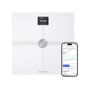 WITHINGS Body Smart - Accurate Scale for Body Weight and Fat Percentage, Body Composition Wi-Fi and Bluetooth 
