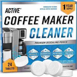 Coffee Machine Cleaner Descaler Tablets - 24 Count, Compatible With Nespresso, Keurig, Ninja, Delonghi, Miele,
