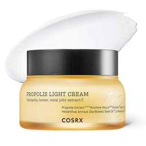 COSRX 64% Propolis Honey Lightweight Cream, Instant Golden Glow,2.19 fl.oz | Hydrating Day, Night Moisturizer,