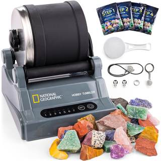National Geographic Hobby Rock Tumbler Kit for Kids and Adults Ages 8+ | Rough…