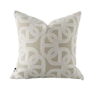 Croker Horse 20x20'' Inches Throw Pillow Cushion Cover - Pig Nose Pattern Chenille Jacquard Embroidery Luxury 
