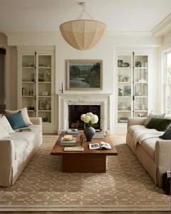Loloi Chris Loves Julia Judy Natural/Ivory 5'-0" x 7'-6" Area Rug | JUD-07 Approx. 5x7 Beige Living room Dinin