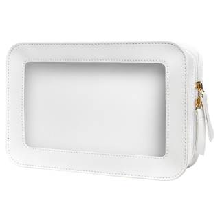 LETGO Clear Makeup Bags, TSA Approved Toiletry Bag with Zipper, Clear Makeup Organizer Fit Carry-on Travel Ess