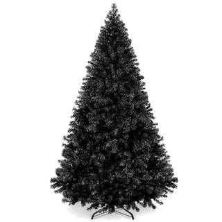 Best Choice Products 6ft Artificial Full Black Christmas Tree Seasonal Holiday…
