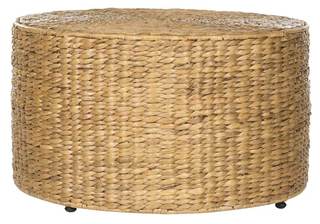 SAFAVIEH Home Collection – Jesse Wicker Coffee Table, Fully Assembled, Natural Fiber Accent Coffee Table with 