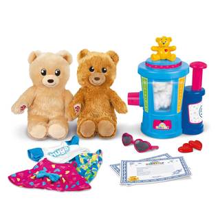 Casdon Build-A-Bear Workshop Stuffing Station | At-Home Build-A-Bear Stuffing Station with 2 Mini 9 Inch (22.9