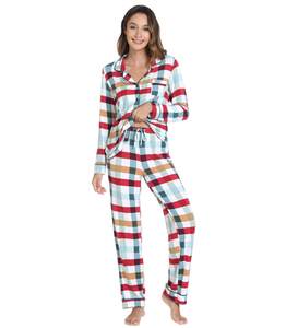 WiWi Viscose from Bamboo Women's Pajamas Set Super Soft Button Down Top and Pants Sleepwear Cooling Pjs S-3X