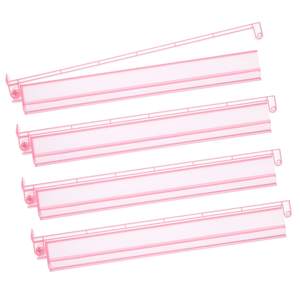 Mahjong Racks with Pushers 4PCS Set Majiang Tile Holder Acrylic Mahjong Racks Accessories and Gifts Pink