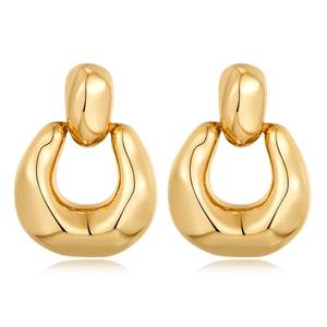 Gold Silver Hoop Dangle Earrings For Women Statement Retro Earrings Multiple Styles Jewelry for Birthday Party