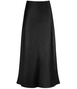 Outoshe Women's Satin High Waisted Maxi Skirts A Line Silk Long Skirt | Hidden Elasticized Waistband, Bias Cut