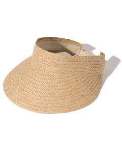 FURTALK Sun Visor Hats for Women Wide Brim Straw Visors Womens Foldable Beach Visors Summer Packable Ponytail 