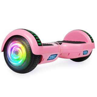 SISIGAD Scooters for Kids Ages 7-12, with Built-in Bluetooth Speaker and 6.5" Colorful Lights Wheels, Safety C