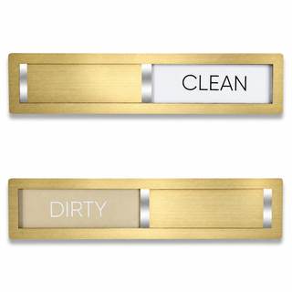 Clean Dirty Magnet for Dishwasher, Champagne Gold | Premium 304 Stainless Steel, Sleek Gold Finish Blends Seam