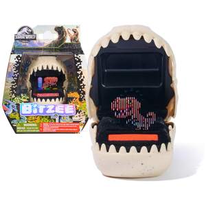 BITZEE Jurassic World Interactive Fossil Pod Toy & Digital Pet, Ages 5+ | Hatch 25 Dinosaurs, Reacts to Touch,