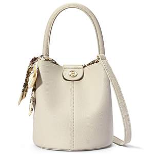 BOSTANTEN Small Crossbody Bags for Women Vegan Leather Purse Bucket bag | Removable Shoulder Strap, Mini and C