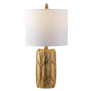Safavieh Lighting Collection Wilsa Gold Leaf 23-inch Bedroom Living Room Home Office Desk Nightstand Table Lam
