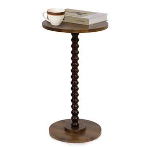 Tohiasen Round Side Table, Small End Table for Small Space, Easy Assembly | Modern Accent Table with Solid Woo
