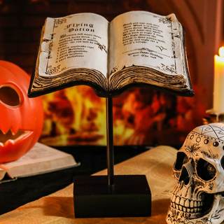 Halloween Indoor Resin Book Decorations Witch Antique Spellbook Centerpiece | Halloween Spell Book Decorations