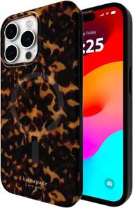 Kate Spade New York iPhone 15 Pro Max Case, Compatible with MagSafe - Tortoiseshell | Compatible with MagSafe 