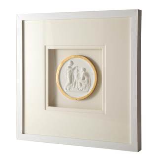 Sculpture Wall Art,French Vintage Decor with Framed,Aesthetic Gold Paintings for Home Living Room Bedroom Offi