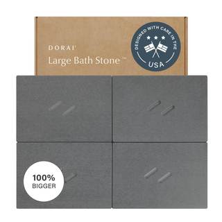 Dorai Home Stone Bath Mat for Bathroom | Quick-Drying Diatomaceous Earth Shower Mat, Non-Slip Natural Stone Mo