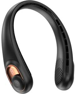 KIDEE Neck Fan, Portable Bladeless Neck Fans, Upgrade 360° Airflow, Super Quiet, 3 Speeds, 4000mAh Personal We