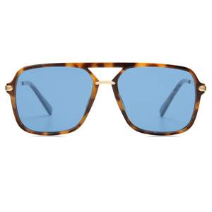 SOJOS Aviator Sunglasses for Women & Men, Square, Polarized Lens, SJ2229 | Designer, Trendy, Double Bridge Pil