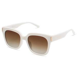 SOJOS Polarized Sunglasses for Women Men Trendy Square Large Sun Glasses SJ2149 Beige 52 Millimeters