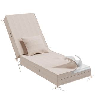 5" Chaise Lounge Cushions Outdoor with Pillow, Water Fade Resistant | Olefin Weather Resistant Patio Furniture