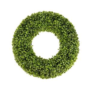 Boxwood Wreath,20inch Wreath for Front Door Greenery Wreath Outdoor/Indoor Green Home Round All Year Round Far