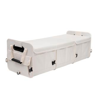 AOKJOY Car Trunk Organizer with Lid Storage Collapsible Multi Compartment Adjustable Straps for SUV, Truck, Se