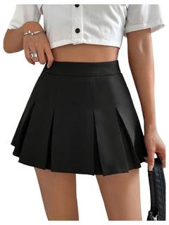 WDIRARA Women's High Waisted Pleated Skater A Line Mini Uniform Skirt | Going Out, Streetwear Outfits