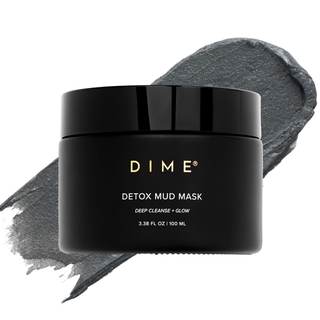 DIME Beauty Detox Mud Mask - Dead Sea Mud Face Mask with Probiotics & Kaolin Clay, Exfoliating, Pore-Cleansing