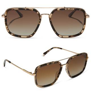 DIFF Jordan Designer Navigator Sunglasses for Women | 100% UVA/UVB Protection | UV400, Trendy Designer Style, 