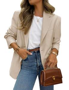 PRETTYGARDEN 2026 Blazers for Women Business Casual | Long Sleeve Button Down, Breasted Notch Lapel, Open Fron