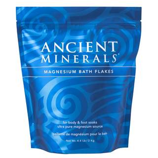 Ancient Minerals Magnesium Bath Flakes - Bathing Alternative to Epsom Salt - Soak in Natural Salts - High-Abso