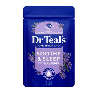 Dr Teal's Epsom Salt Soaking Solution, Soothe & Sleep, Lavender, 3lbs Lavender 48 Ounce (Pack of 1)