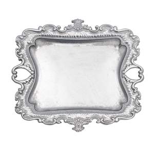 Vintage Small Sliver Ring Dish, Birthday & Wedding Gifts for Women，Wedding Ring Tray -Sliver (1 Pack)