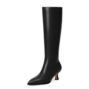 Modatope Knee High Boots for Women Kitten Heel Boots | Tall Boots Low Heel, Stiletto Pointed Toe Heeled Fall W