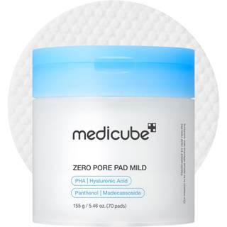 medicube Toner Pads Zero Pore Pad Mild 2.0 | Gentle Calming Toner Pad for Exfoliation, Minimizing Pores & Blac