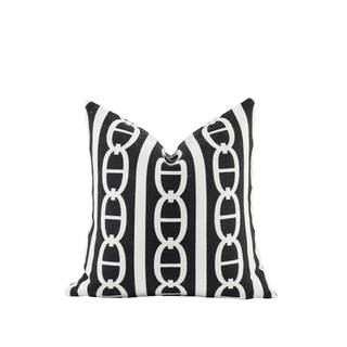 Croker Horse New 20x20'' inches Throw Pillow Cushion Covers - White Pignose Horseshoe Black Color Chenille Jac