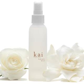 kai body glow rose, 4 Fl Oz, dry body oil with jojoba, chamomile, cucumber extracts, moisturizes and leaves a 