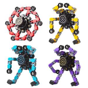 Gokeey Transformable Fidget Spinners Toys 4 Pcs for Kids and Adults Stress Relief Sensory Toys for Boys and Gi