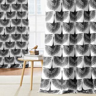 KGORGE Geometric Print Durtains Art Deco Blackout for Living Room | Floral & Animal Pattern, Privacy Protect, 